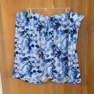 Real essentials Blue Tie-Dye shorts